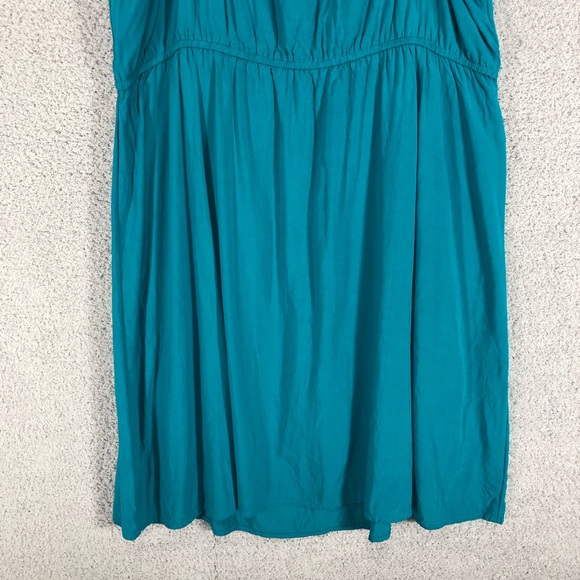 Old Navy Turquoise Sleeveless Dress Size XL Ruffle Details Flowy Lightweight - Picture 9 of 13